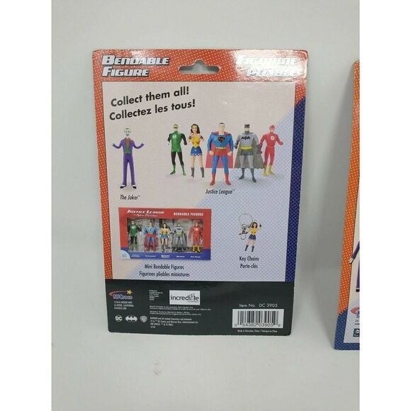 NJ Croce Bendable Action Figure Joker Bendable 5.5” + Superman LOT Posable - Picture 5 of 5